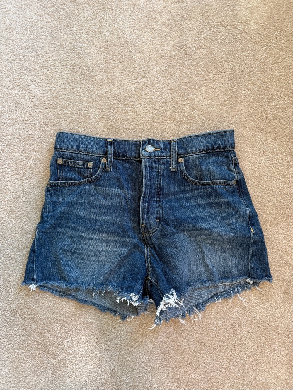Lucky Brand Distressed Blue Denim Cutoff Shorts